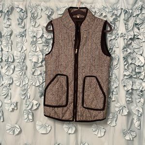 Cute herringbone boutique vest size small
